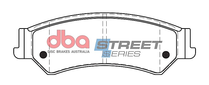 DBA Street Series Ceramic Brake Pads 151.7mm x 51.7mm DB1675SS - Rear