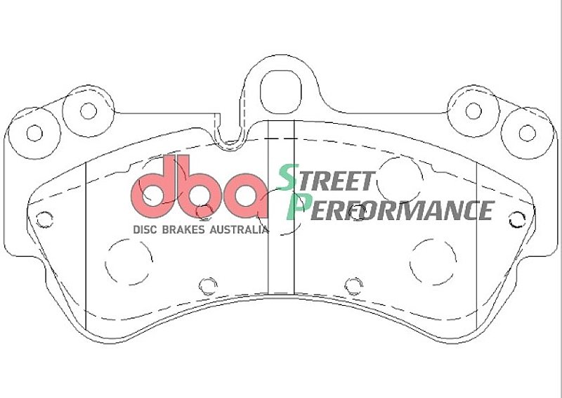 DBA Street Performance Brake Pads 190.2mm x 99.1mm DB1676SP - Front