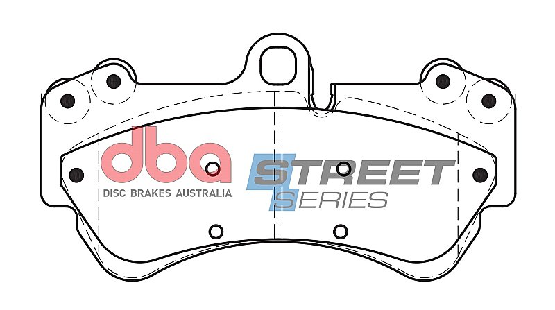 DBA Street Series Semi-Metallic Brake Pads 190.3mm x 99.1mm DB1676SS - Front