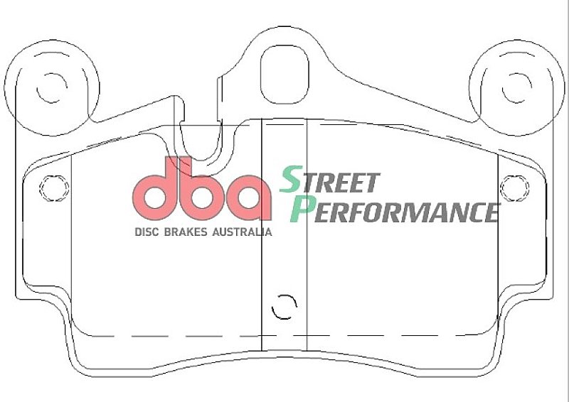 DBA Street Performance Brake Pads 112.1mm x 73.1mm DB1677SP - Rear