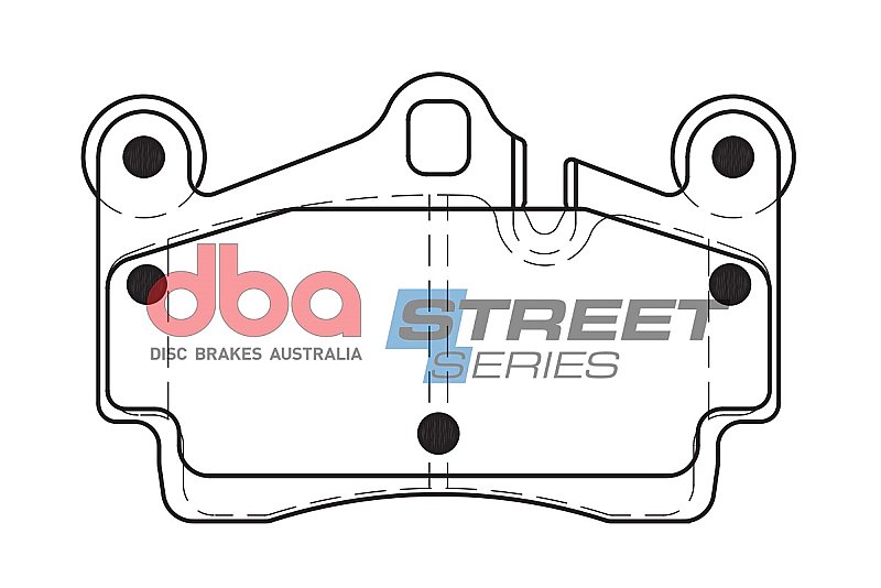 DBA Street Series Ceramic Brake Pads 112.2mm x 73.7mm DB1677SS - Rear