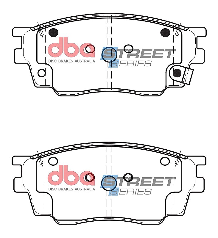 DBA Street Series Ceramic Brake Pads 131.3mm x 56mm DB1682SS - Front