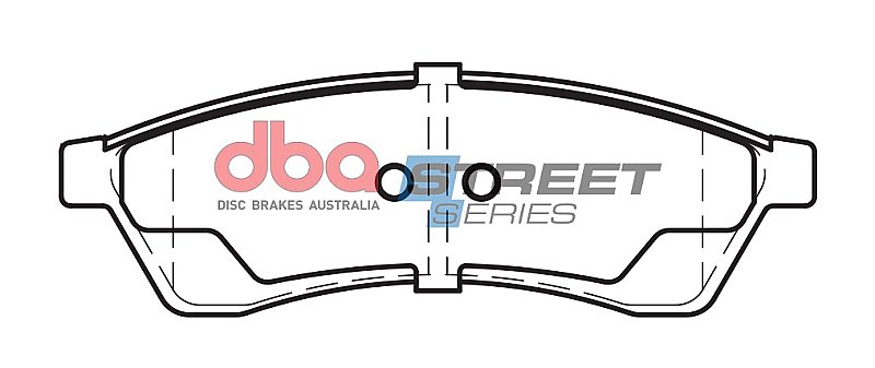 DBA Street Series Ceramic Brake Pads 120.9mm x 38.9mm DB1689SS - Rear