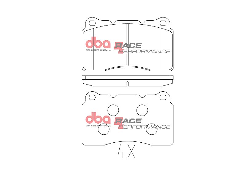 DBA Race Performance Brake Pads 131.7mm x 77.3mm DB1695RP - Front