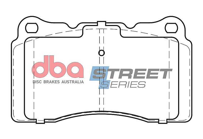 DBA Street Series Ceramic Brake Pads 131.8mm x 77.5mm DB1695SS - Front