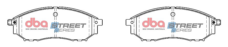 DBA Street Series Ceramic Brake Pads 157.1mm x 58.3mm DB1696SS - Front