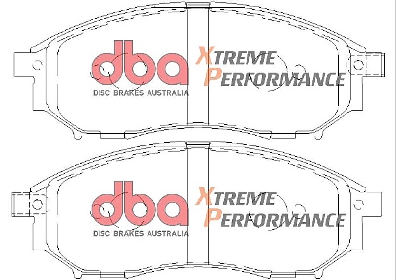DBA Xtreme Performance Brake Pads 157.1mm x 58.6mm DB1696XP - Front