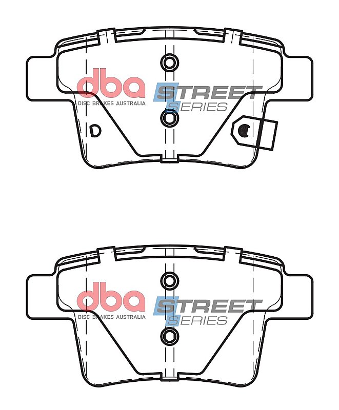 DBA Street Series Ceramic Brake Pads 101.9mm x 50.3mm DB1713SS - Rear