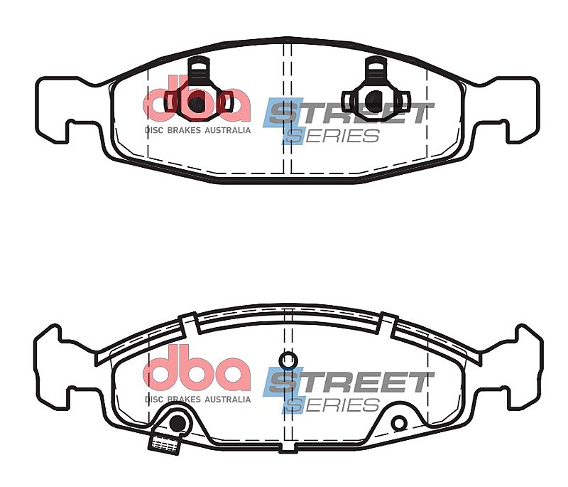 DBA Street Series Ceramic Brake Pads 192.3/194.4mm x 55.4/55.2mm DB1715SS - Front