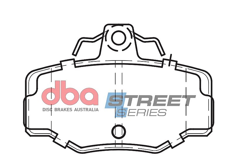DBA Street Series Ceramic Brake Pads 82.2mm x 57.1mm DB1718SS - Rear