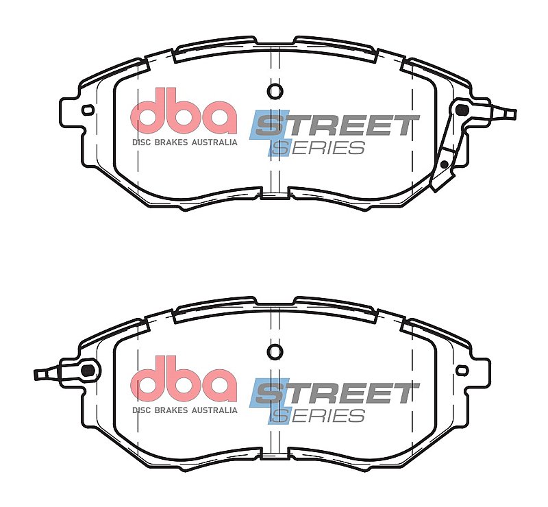 DBA Street Series Ceramic Brake Pads 157mm x 63.6mm DB1722SS - Front
