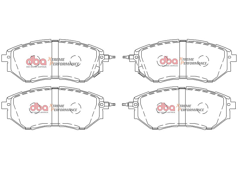 DBA Brake Kit - 4000 Series T3 Slotted & Xtreme Performance Brake Pads (2x DBA42650S-10 + DB1722XP) DBA42650S-10-1722XP