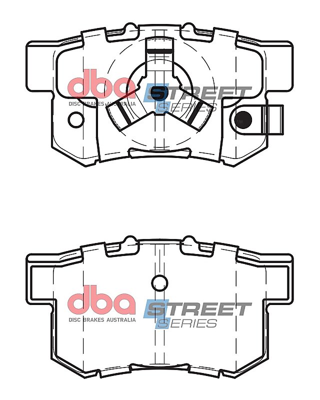 DBA Street Series Ceramic Brake Pads 88.8mm x 47.6mm DB1728SS - Rear