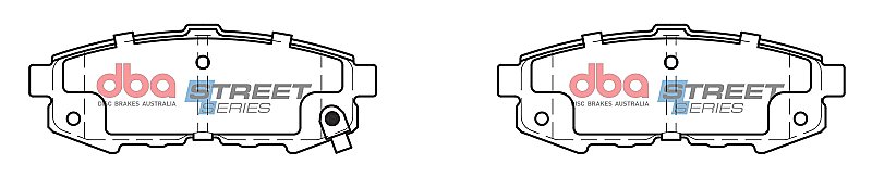 DBA Street Series Ceramic Brake Pads 110.3mm x 41mm DB1729SS - Rear