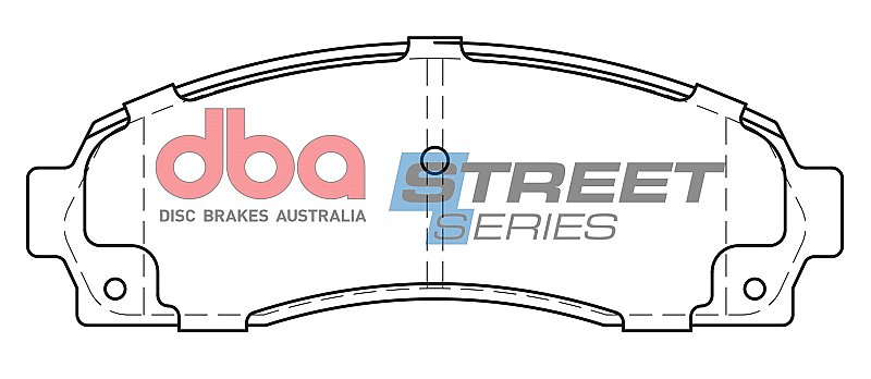 DBA Street Series Ceramic Brake Pads 154.1mm x 53.3mm DB1730SS - Front