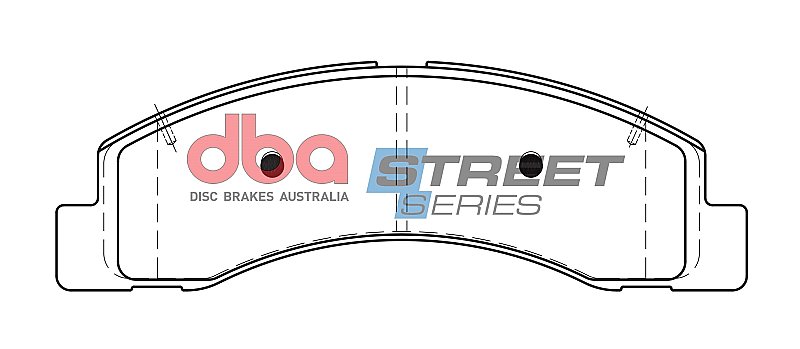 DBA Street Series Ceramic Brake Pads 193.3mm x 63.8mm DB1731SS - Front