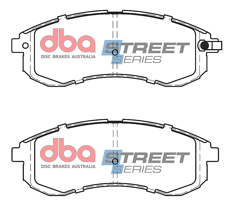 DBA Street Series Ceramic Brake Pads 151.2mm x 55.9mm DB1738SS - Front