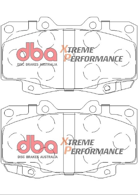 DBA Xtreme Performance Brake Pads 119.1mm x 67.7mm DB1739XP - Front