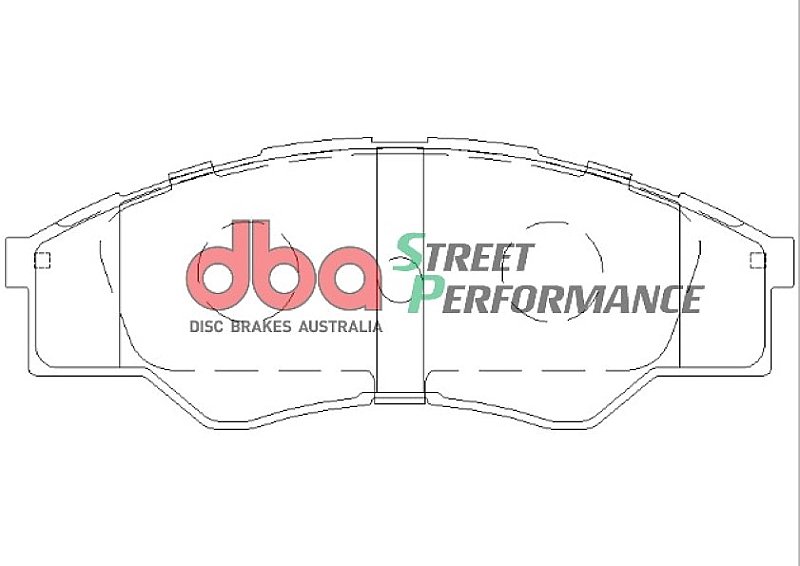 DBA Street Performance Brake Pads 140.1mm x 52.1mm DB1741SP - Front