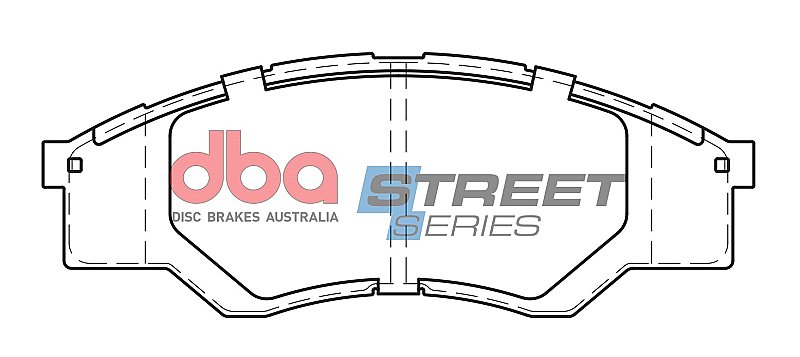 DBA Street Series Ceramic Brake Pads 140mm x 51.8mm DB1741SS - Front
