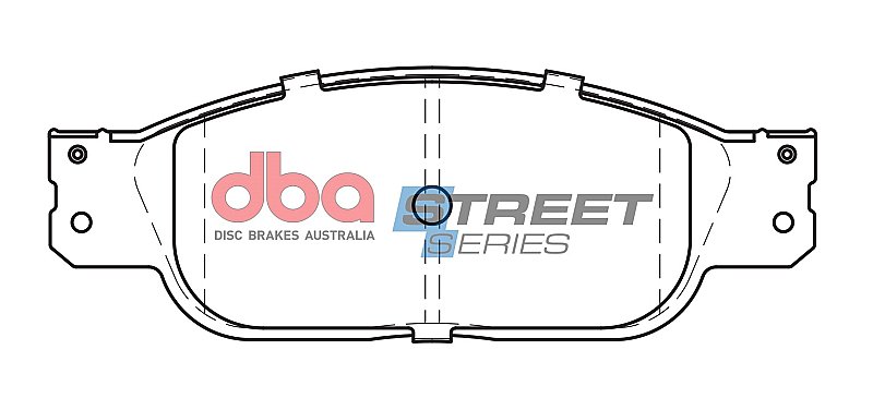 DBA Street Series Ceramic Brake Pads 163.3mm x 58mm DB1746SS - Front
