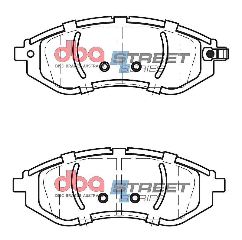 DBA Street Series Ceramic Brake Pads 133.2mm x 48.9mm DB1748SS - Front