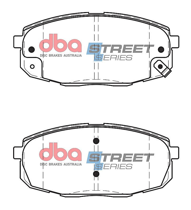 DBA Street Series Ceramic Brake Pads 130mm x 58mm DB1754SS - Front