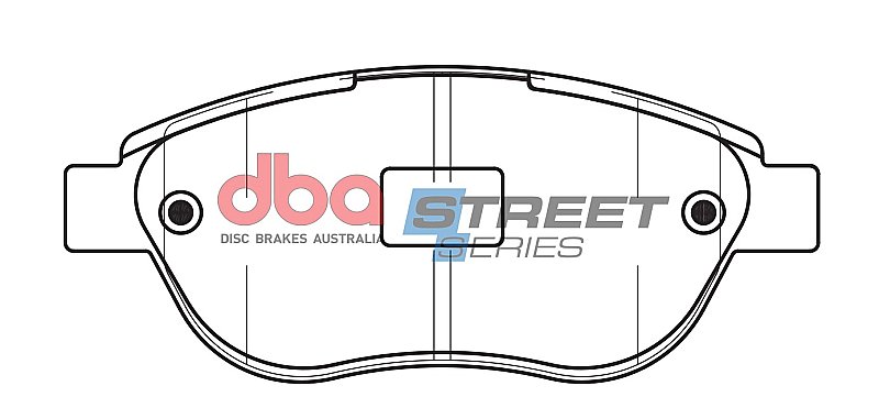 DBA Street Series Ceramic Brake Pads 136.8mm x 57.3mm DB1758SS - Front