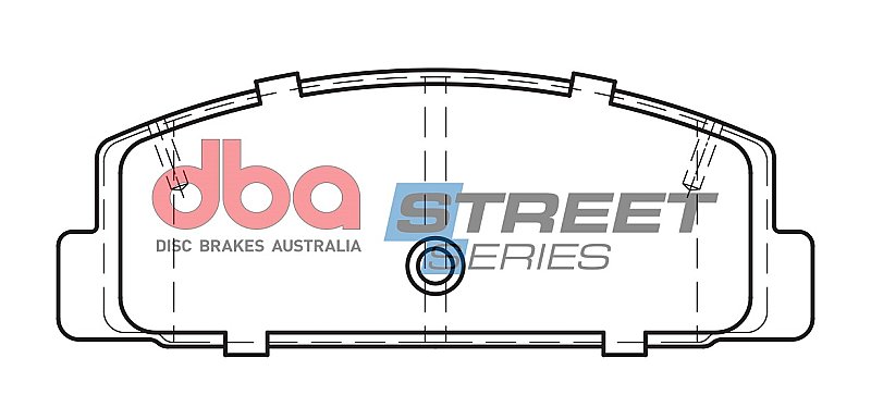 DBA Street Series Ceramic Brake Pads 107.6mm x 39.5mm DB1760SS - Rear