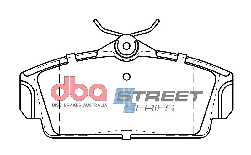DBA Street Series Ceramic Brake Pads 124.2mm x 57.1mm DB1761SS - Front