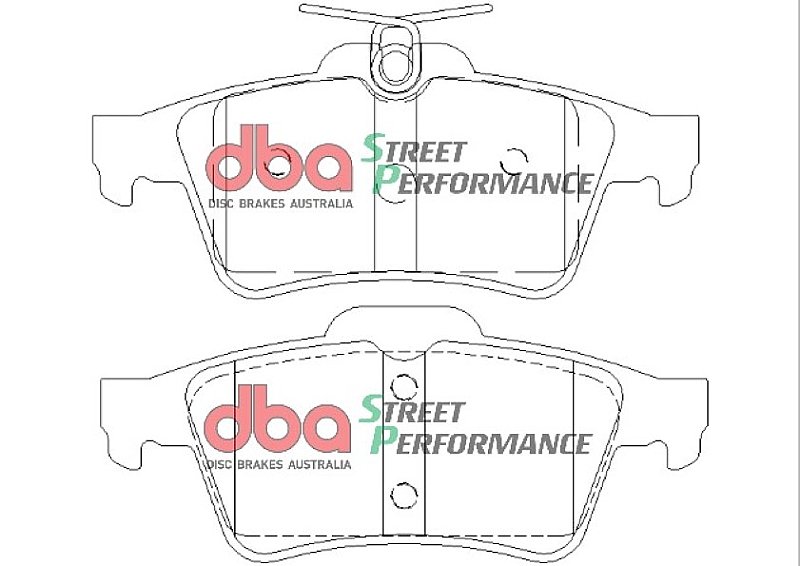 Rear DBA Performance Street Pads to fit Focus RS MK3