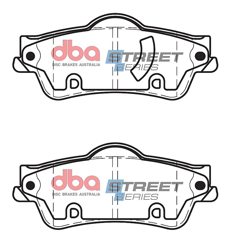 DBA Street Series Ceramic Brake Pads 121.1mm x 51mm DB1766SS - Rear