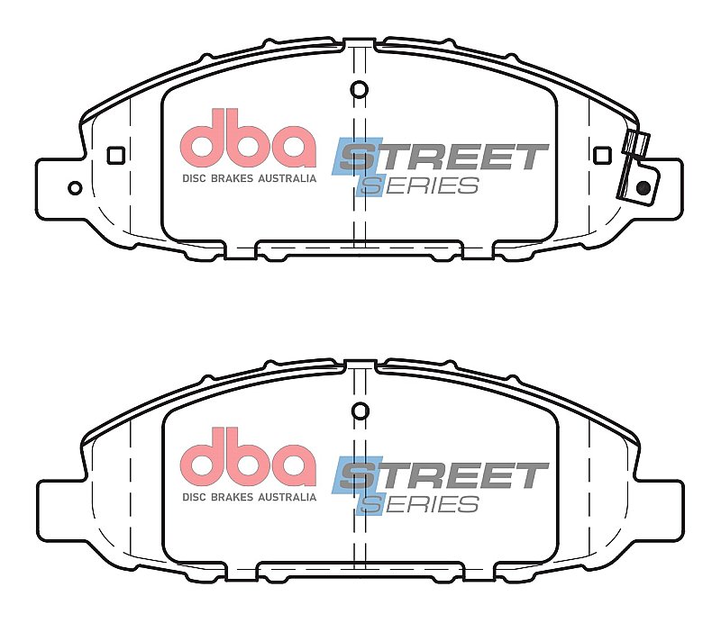 DBA Street Series Semi-Metallic Brake Pads 168.7mm x 58.2mm DB1769SS - Front
