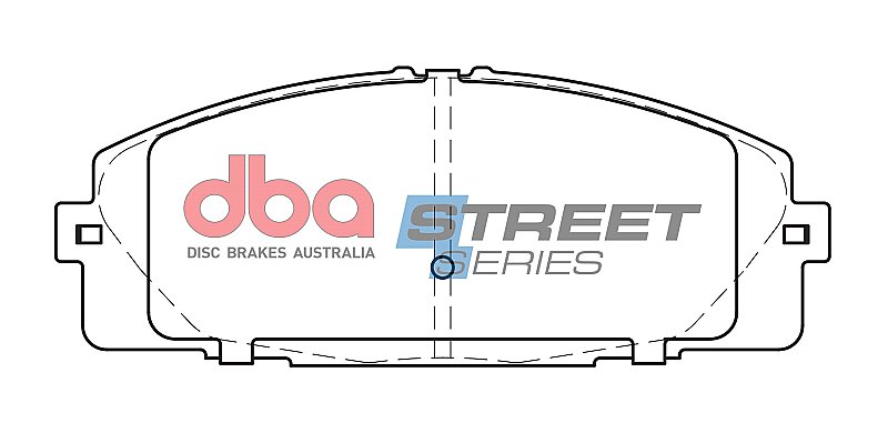 DBA Street Series Semi-Metallic Brake Pads 145.3mm x 55.9mm DB1772SS - Front