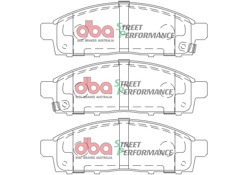 DBA Brake Kit - Street Series En-Shield Plain & Street Performance Brake Pads (2x DBA2208E + DB1774SP) DBA2208E-1774SP