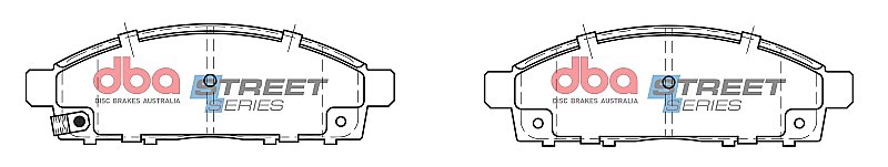 DBA Street Series Ceramic Brake Pads 155.5mm x 51mm DB1774SS - Front