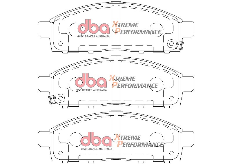 DBA Brake Kit - 4000 Series T3 Slotted & Xtreme Performance Brake Pads (2x DBA42208S + DB1774XP) DBA42208S-1774XP