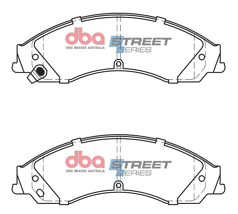 DBA Street Series Ceramic Brake Pads 189.2mm x 60.9mm DB1778SS - Front