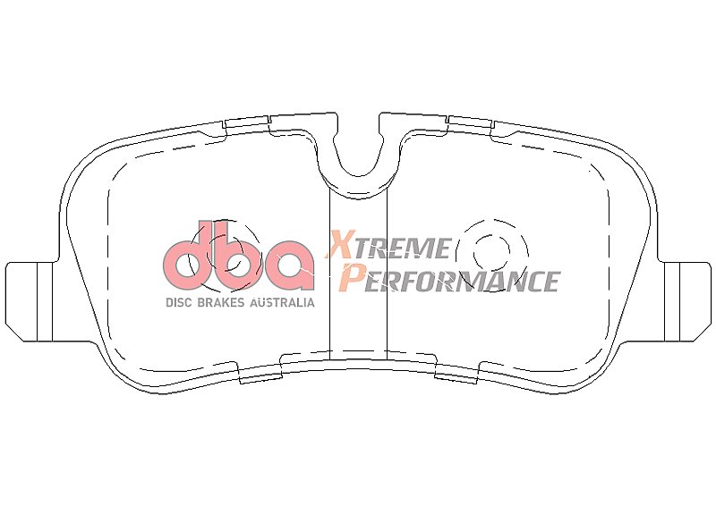 DBA Xtreme Performance Brake Pads 116.6mm x 46.5mm DB1781XP - Rear