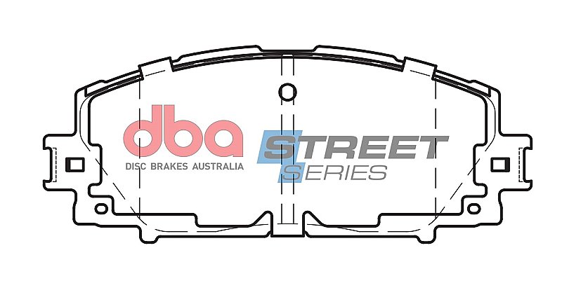 DBA Street Series Ceramic Brake Pads 122.7mm x 54.4mm DB1785SS - Front