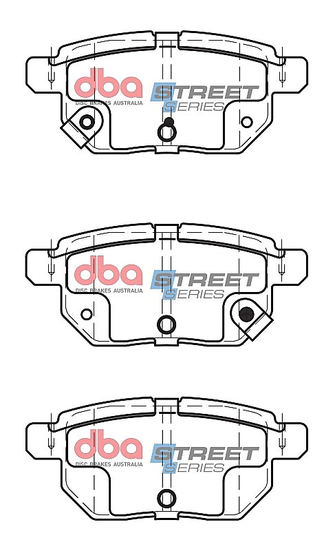 DBA Street Series Ceramic Brake Pads 98.5mm x 42.8mm DB1786SS - Rear