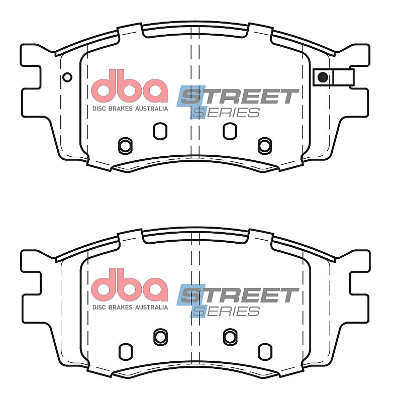 DBA Street Series Ceramic Brake Pads 129.8mm x 56mm DB1787SS - Front