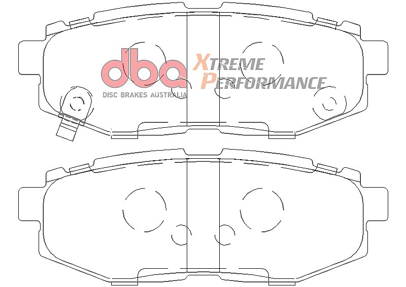 DBA Brake Kit - 4000 Series T3 Slotted & Xtreme Performance Brake Pads (2x DBA42659S-10 + DB1789XP) DBA42659S-10-1789XP