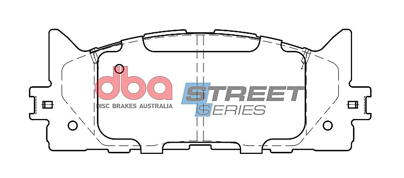 DBA Street Series Ceramic Brake Pads 157.7mm x 57mm DB1800SS - Front