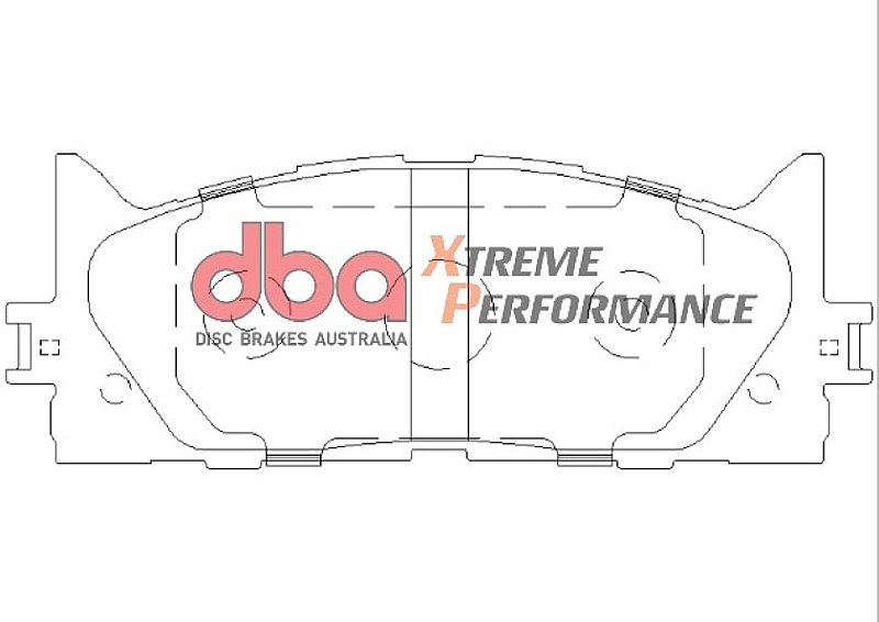 DBA Xtreme Performance Brake Pads 157.7mm x 57.2mm DB1800XP - Front