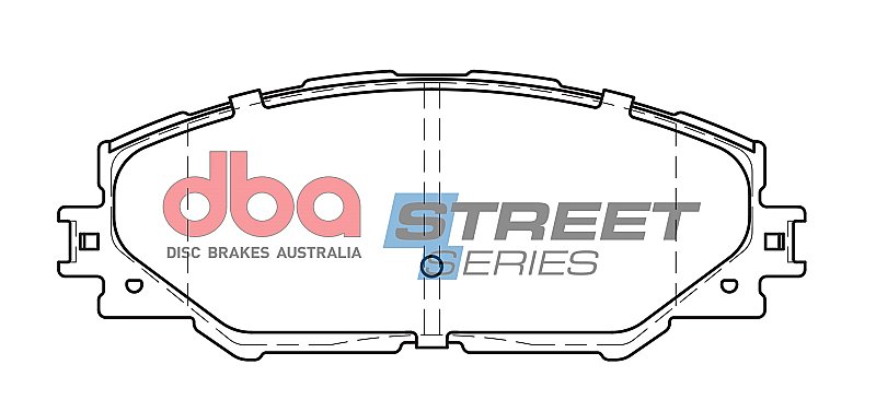 DBA Street Series Ceramic Brake Pads 146.5mm x 56.8mm DB1801SS - Front