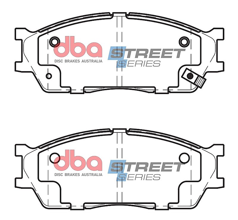DBA Street Series Ceramic Brake Pads 128.1mm x 48.9mm DB1805SS - Front