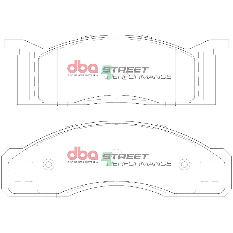 DBA Street Performance Brake Pads 177.9/182.8mm x 55.7/60.3mm DB1807SP - Front
