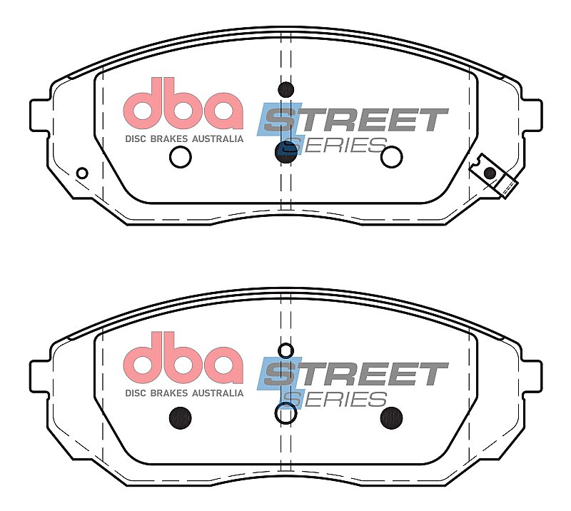DBA Street Series Ceramic Brake Pads 155mm x 60mm DB1815SS - Front