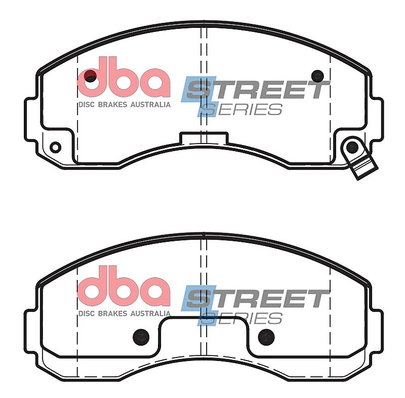 DBA Street Series Semi-Metallic Brake Pads 154mm x 63.2mm DB1817SS - Front